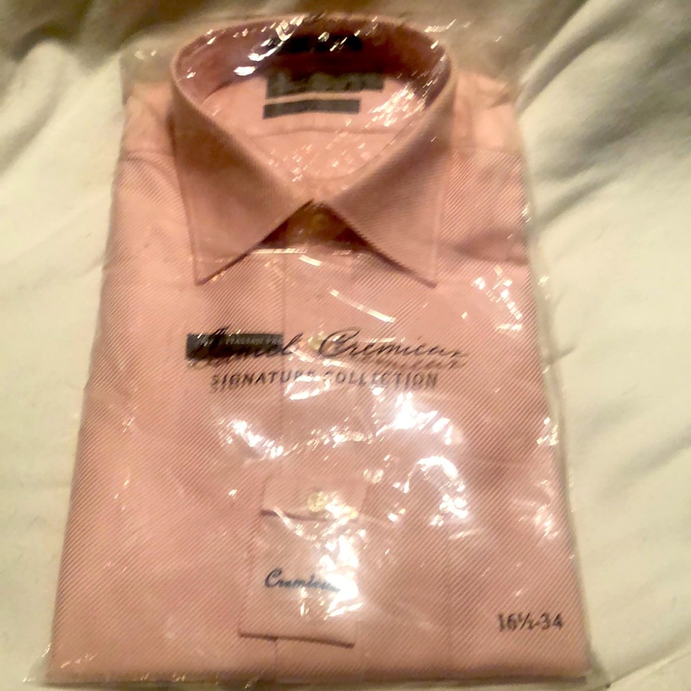 Daniel Cremieux Richard Shirt Signature Collection Pink 16 1/2 X 34